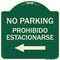 Signmission No Parking Prohibido Estacionarse Heavy-Gauge Aluminum Architectural Sign, 18" x 18", G-1818-23797 A-DES-G-1818-23797 - alternate 1